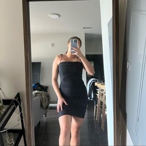 Aritzia Black Ruched Mini